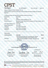 CPST-Bottle-1 certificate from QINGDAO LIFEWAY IMP&EXP CO., LTD