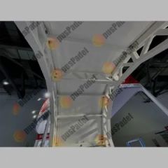 Hot DIP Galvanized Professional Event Equipment Outdoor Padel Tennis Court Panoramic Padel Court with Roof Cover - Image 1