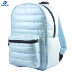 Custom Casual Lightweight Puffer Backpack Size 23" Color Black Style Sport MOQ. 500 PCS Origin China Type Backpack HS Code - Image 3