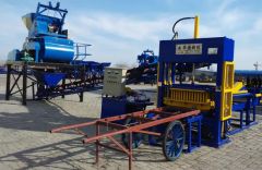 Concrete Block Making Machine Qt4-15 Semi-Automatic Brick Machines in Zambia - Image 3