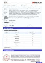 SGS certificate of Hebei Erye Rubber and Plastic Co., Ltd. – certificate photo, supplier certificates section