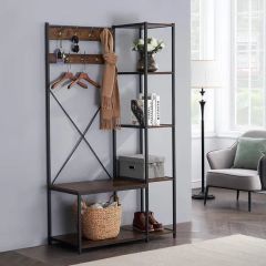 Specially Designed for Cross-Border Steel-Wood Structure Coat Racks - Image 5