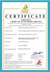 CE certificate for Edge Banding Machine certificate from Qingdao Wardwin Industry and Trade Co., Ltd.