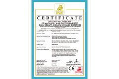 CE certification certificate of SinoColor Printing Equipment (Shanghai) Co., Ltd. – certificate photo, supplier certificates section