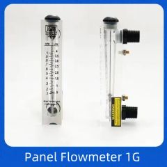 1 40g Gas Flowmeter with Adjustable Valve Air Rotormeter Panel Liquid Flow Meters - Image 1