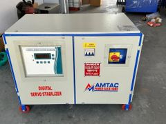 Stabilizers Brand AMTAC Phase Three Phase Mounting Type Floor Voltage Regulation ± 1% Warranty 1 Year Warranty Wave Form Distortion - Image 1