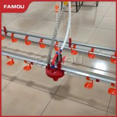 Poultry Equipment Meat Chicken Broiler Floor Rearing System with Feeder Pan - Image 2