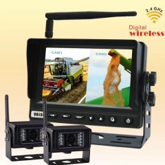 Wireless Vehicle Reverse Security Camera System with 2.4GHz Digital Car Monitor - Image 1