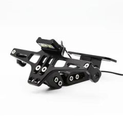 CNC Process Aluminum Motorcycle License Plate Frame Adjustable Aircraft License Plate Frame - Image 5