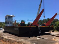 Modular Pontoons Work Floating Factory Lake Dredging Boat/Ship. Vessel/Barge for Sale - Image 4