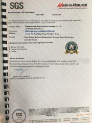 SGS certificate from Shanghai Super-Above Industry Holdings Co., Ltd.