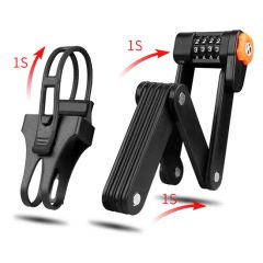 Yh1824 Steel Combination Folding Bike Chain Lock Cylinders Joint Lock - Image 4