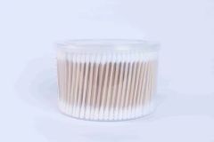 Baby Cotton Swab Safely Clean HS Code 56012100 Model NO. YT300M Trademark OEM/ODM Origin Hubei China Material 100% - Image 2