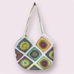 Crochet bag, Bag for Woman, Sling bag, Tote bag Color Mixed Size Mixed size and Mixed - Image 3