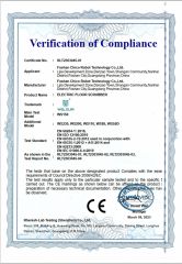 CE cetificate of electric driving srubber certificate from Foshan Better Technology Co., Ltd.