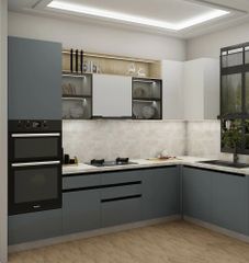 U&L Shape Modular Kitchen Interior Works Hardware Soft-close Safety Features Safety Workflow Design Easy Workflow Material Bwp/bwr Ply Or - Image 2