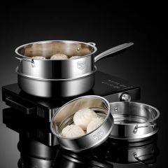 Stainless Steel Food Steamers Multi-Function with Double Handle by Goodseller - Image 2
