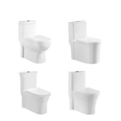 Easy Clean Dual Flush Toilet with Quick Release Bumpers - Image 2