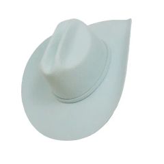 Wholesale 100% Wool Felt Cowgirl Hats for Women Men Wide Brimmed Western Solid Color Cowboy Hats - Image 3
