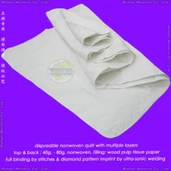 Disposable Medical Quilt Age Adult Folded Folded Color Multicolor Trademark WOOHOO Model NO. WH - BC HS Code 6302329030 Origin Hubei, China - Image 1