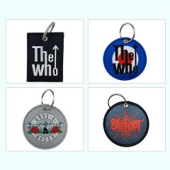 Custom Embroidered Name Tags Key Chains Patches with Your Logo - Image 2