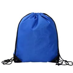 Custom Promotional Durable Drawstring Bag Waterproof Polyester Backpack for Gym and Sports - Image 3