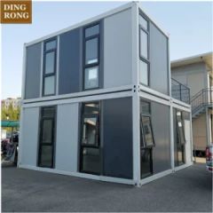 Two Floor Prefab House Flat Pack Container Hotel Origin China Wind Load 170km/H HS Code 9406900090 Trademark DINGRONG Seismic Load 9 - LAIZHOU DINGRONG STEEL STRUCTURE CO., LTD.