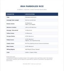 IR 64 PARABOILED RICE 5% BROKEN - Image 3