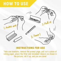 Bulk Order Bleached 1 1/4 Size Medium Wood Customized Rolling Paper - Image 2