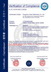 CE CERTICATION certificate from Tengzhou Hoton Machinery Co., Ltd.