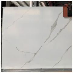 Calacatta White Large Format Porcelain Slabs for Countertops Origin China Surface Honed Thickness 12mm Size 3600？600mm HS Code 2518100000 - Image 6