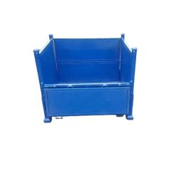 European Zinc-Plated Rectangular Metal Storage Container for Transport - Image 1