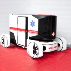 Custom Medical Theme 3D Printed Ambulance Model for Display Nozzle Number 1 Model NO. Custom Trademark ProtoMat HS Code - Image 1