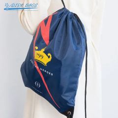 Fashionable Large Portable Women Drawstring Backpack Travel Promotional Drawstring Bag - Image 6