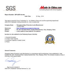 Certificates certificate from Zhejiang Rongtao Hardware Products Co., Ltd.