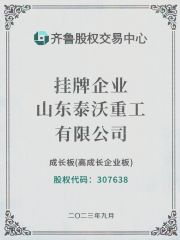 Public Company Certificate certificate from Shandong Tavol Group Co., Ltd