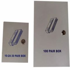 Telephone Connection Box Material MS Shape Rectangular Finish Powder Coated Usage/Application Telephone Capacity 10 Pair also available 20,30,100 Pair - Image 1