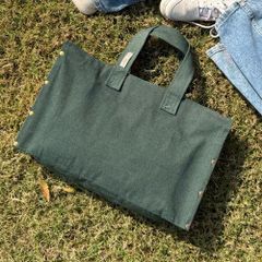 AAYAM Bags Product Type bags Aesthetic Minimalist Shape Firm Silhouette Material Cotton canvas and Wood Design Philosophy Stability Made - Image 4