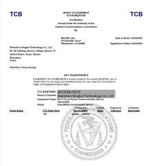 FCC certificate from Shenzhen Xingkai Technology Co., Ltd
