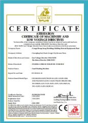 CE certificate of sand washing machine certificate from Gongyi Hengchang Metallurgical Building Material Equipments Plant