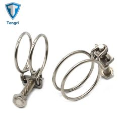 Large Size Fasteners Hose Clamp Double Wire Fastener Hose Clamp - Image 4