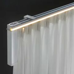 Wholesale Modern Smart Motorized Curtain Track with LED Light - Image 6