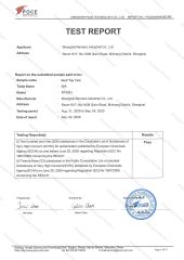 roof top tent license certificate from Shanghai Remaco Industrial Co., Ltd.