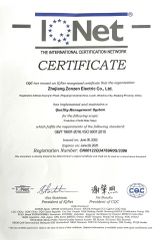 ISO certificate from ZONZEN GROUP LIMITED
