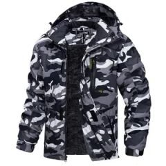Men Camo Winter Fleece Jacket Waterproof 1Y MOQ100 Customizable D0002 - Xiamen Ruliron Trading Co., Ltd.