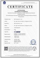 PSE Certificate certificate from ESD CONDUCTIVE CO., LTD