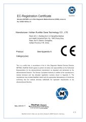 CE-Registration Certificate certificate from Hunan Runmei Gene Technology Co., Ltd.