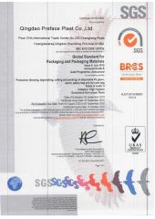 SGS certificate from Qingdao Cnplast Co., Ltd