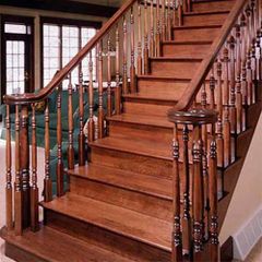 Robust Wooden Railings Design Robust Ornamental No Position Stairs Structural Design Sturdy Design Termite Resistance Termite - Image 1