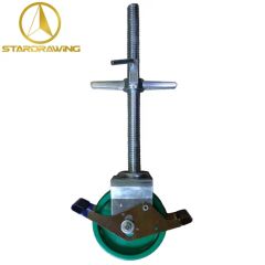 Stardrawing 6 8 Inch Quick Install Adjustable Threaded Stem Scaffolding Castor Wheels - Image 3